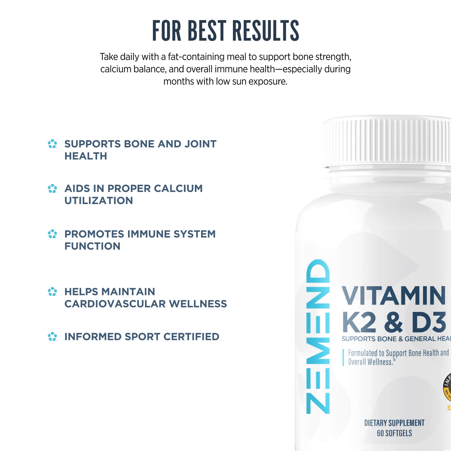 ZEMEND Vitamin K2 & D3